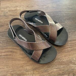 Mini Melissa glitter sandals 1